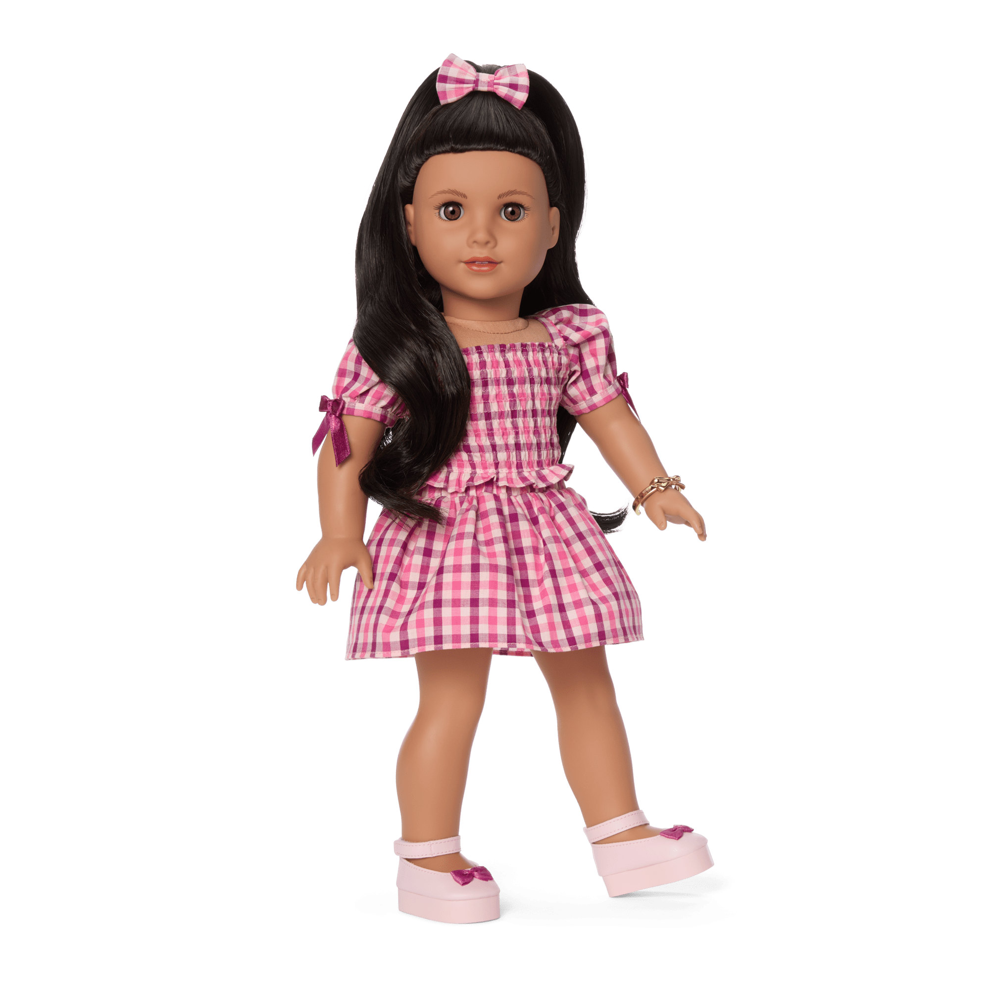 Raquel's Gingham Ruffle Outfit For Girls & 18-Inch Dolls + Raquel Doll (Girl Of The Year 2026) - Image 23