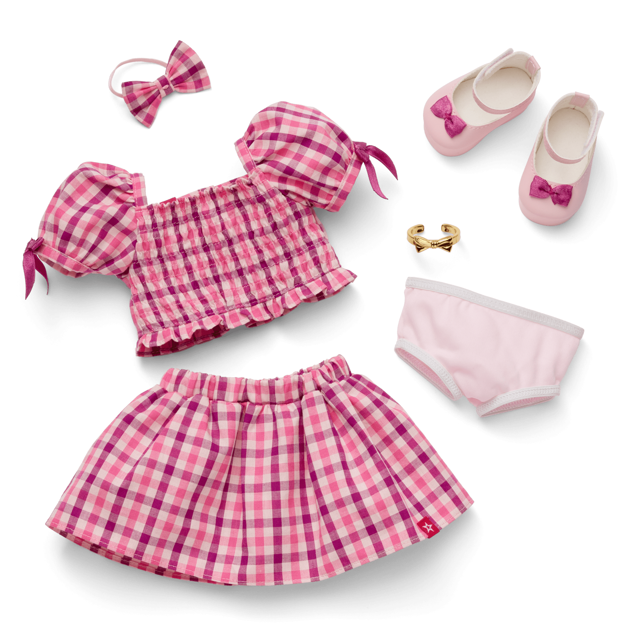 Raquel's Gingham Ruffle Outfit For Girls & 18-Inch Dolls + Raquel Doll (Girl Of The Year 2026) - Image 17
