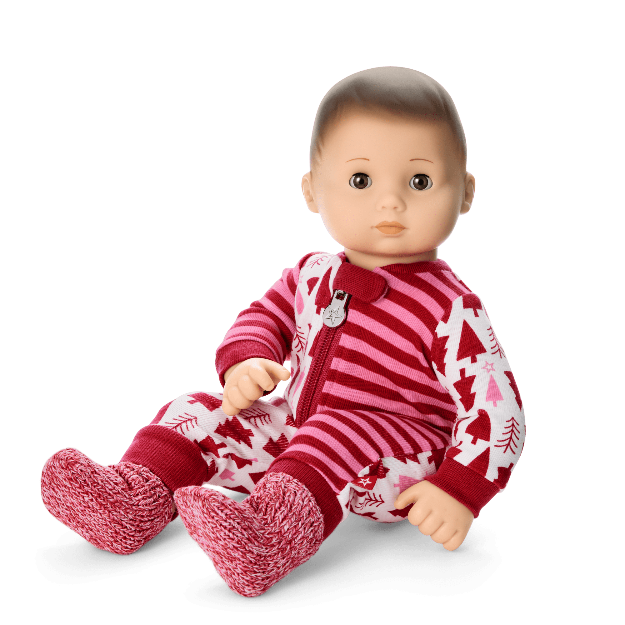 American Girl X Hanna Andersson Holiday Treetops Pajamas For Bitty Baby Dolls - Image 2