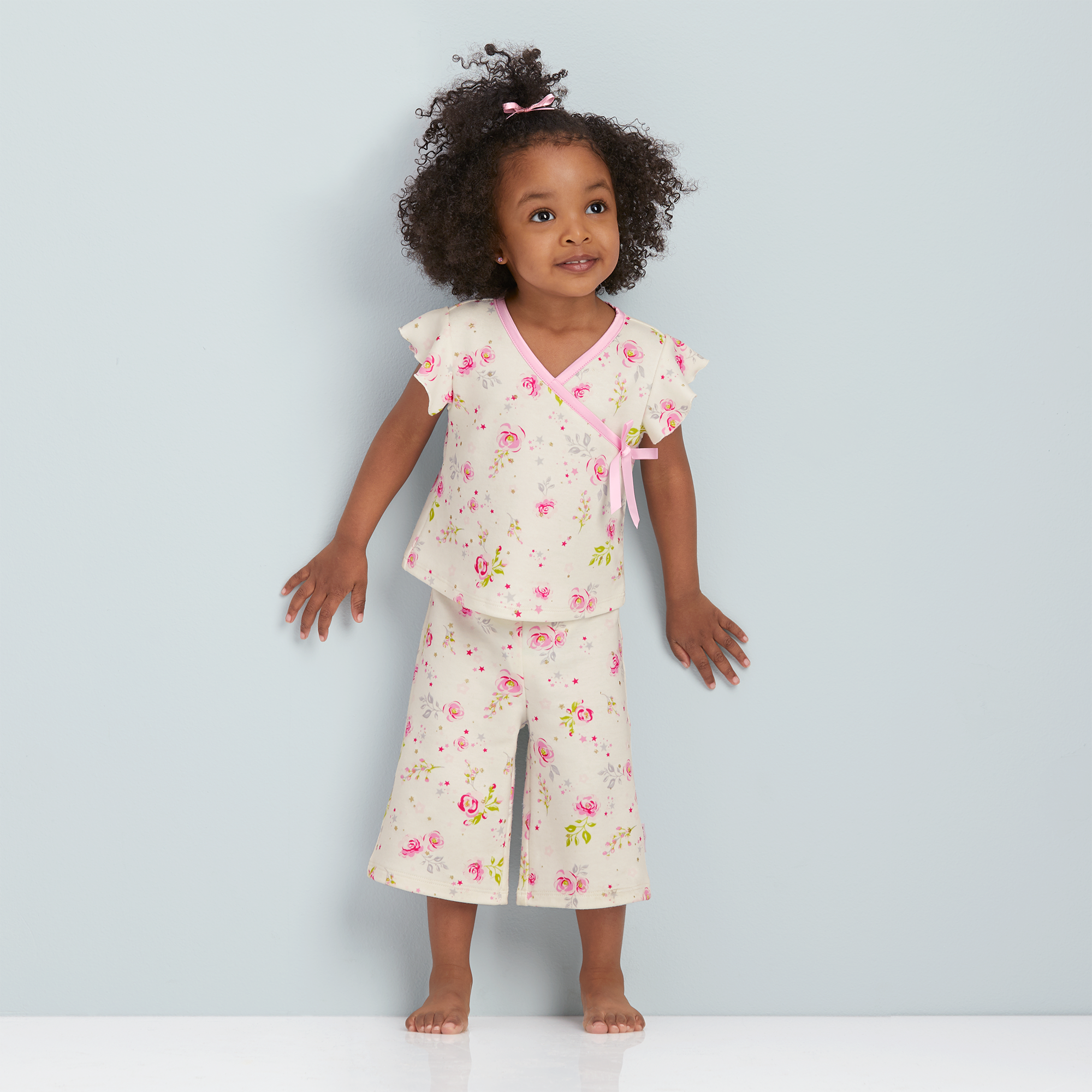 Beautiful Blooms Pajamas For Little Girls & Bitty Baby Dolls - Image 5