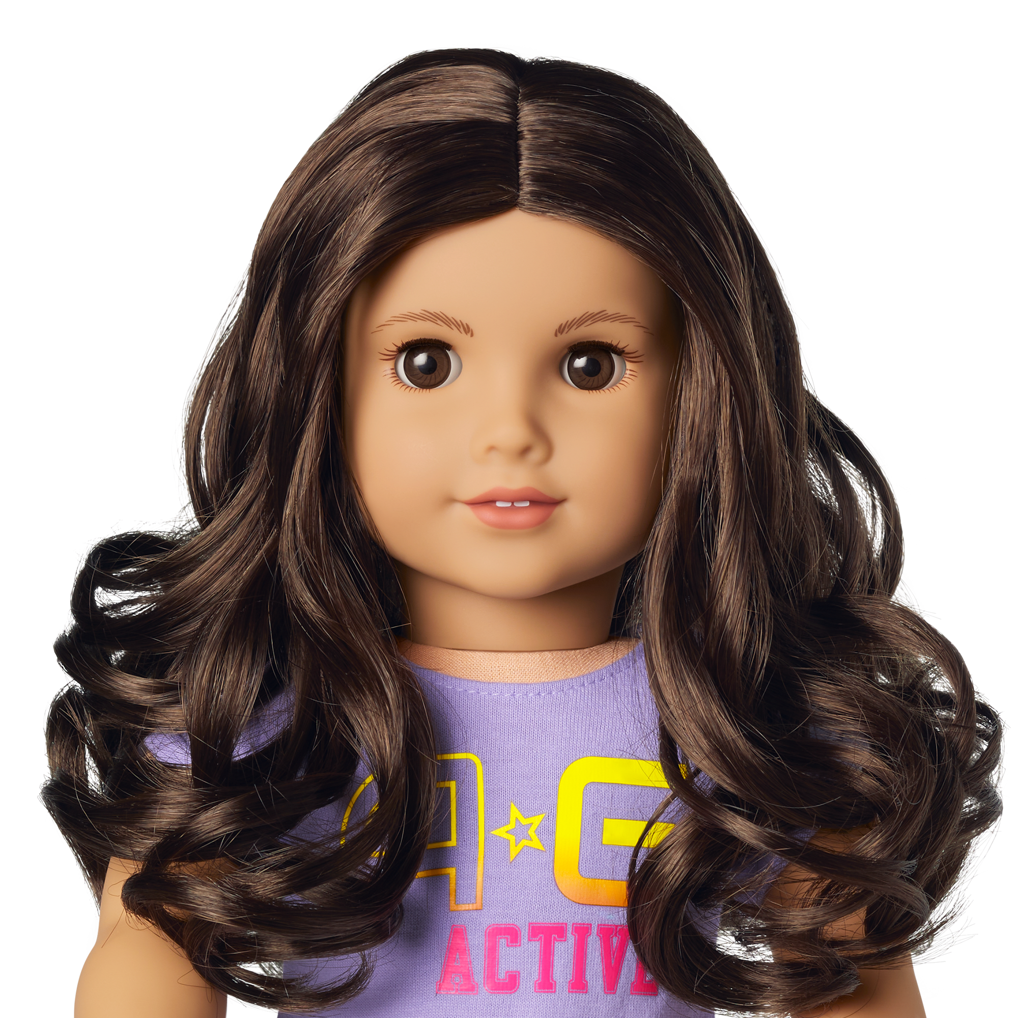 Truly Me 18-Inch Doll #121 With Curly Dark-Brown Hair - Image 3