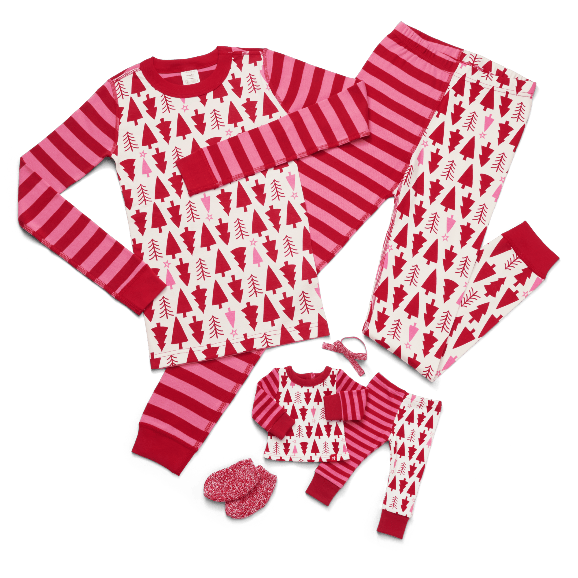 American Girl X Hanna Andersson Holiday Treetops Pajamas For Girls & 18-Inch Dolls - Image 2