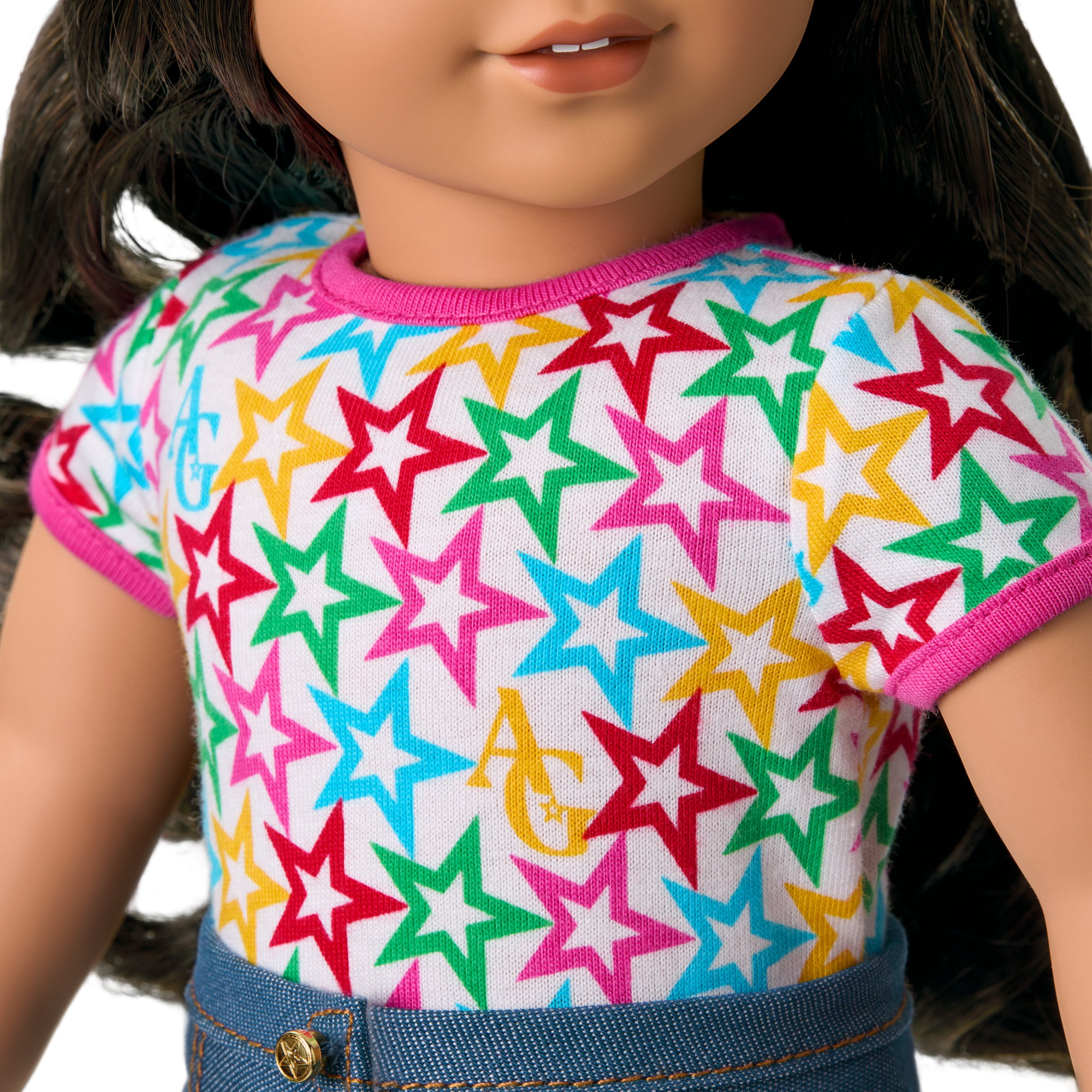 Truly Me 18-Inch Doll #108 With Curly Black-Brown Hair - Image 6