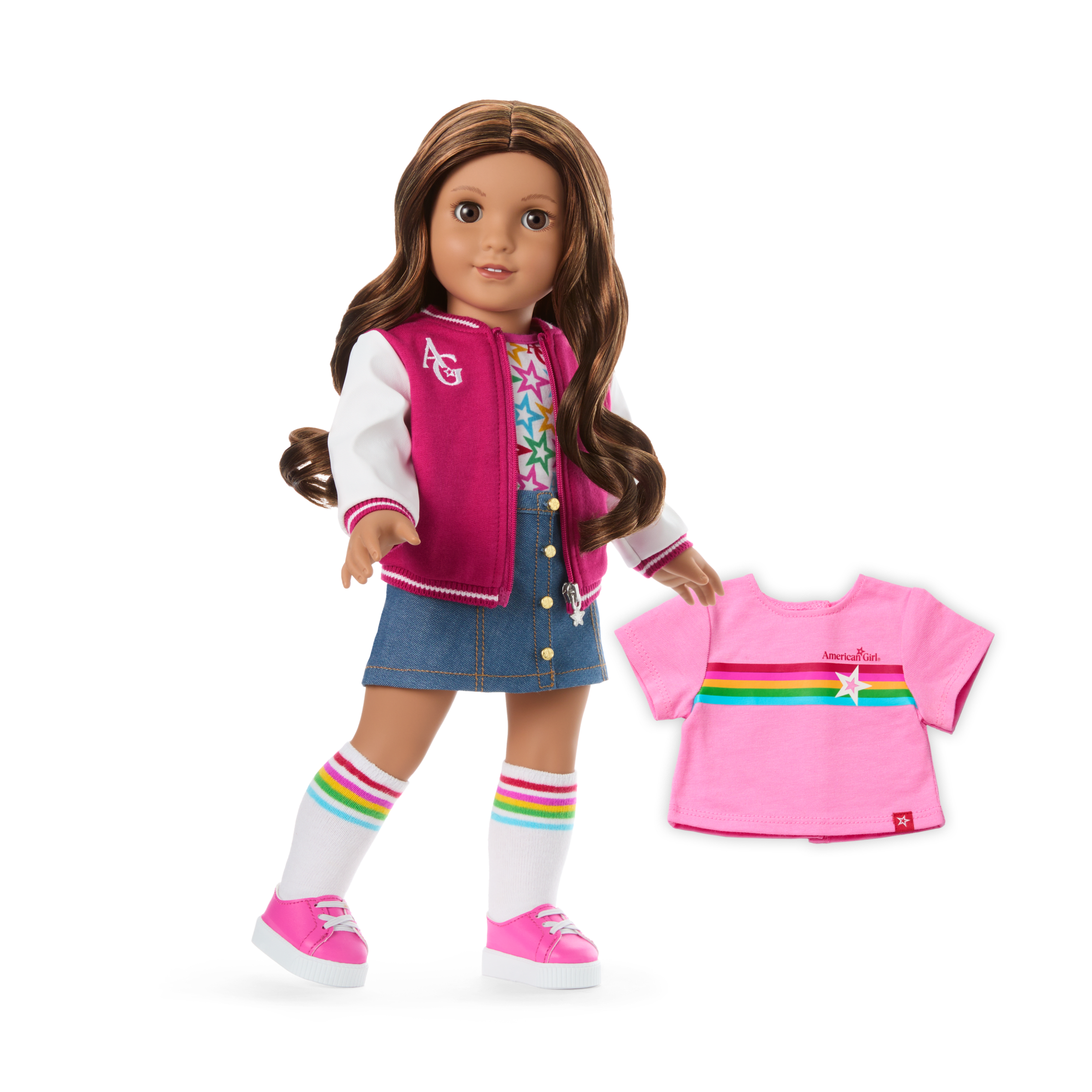 Truly Me 18-Inch Doll #117 With Wavy Dark-Brown Hair - Image 2