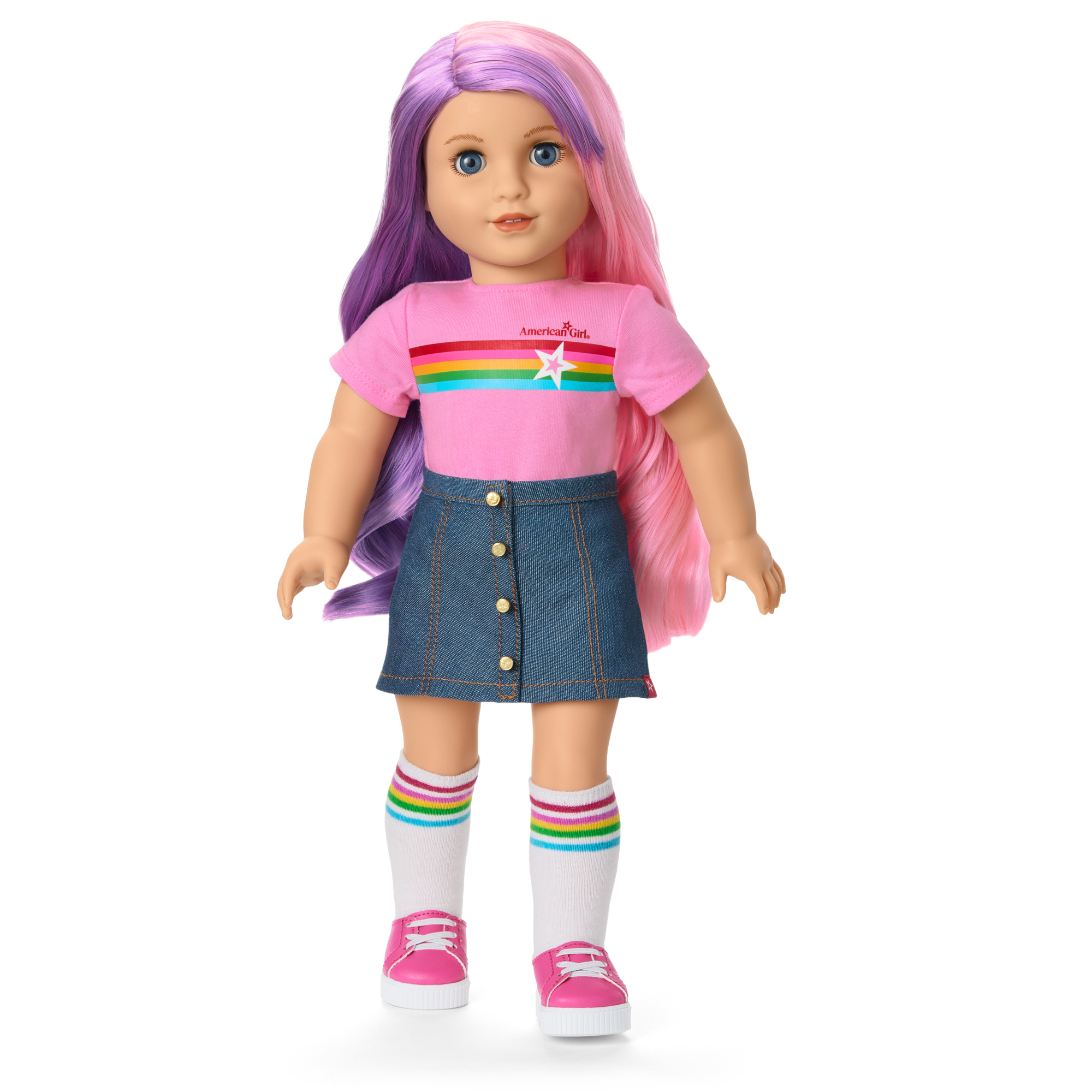 Truly Me 18-Inch Doll #116 With Wavy Purple-And-Pink Hair - Image 11