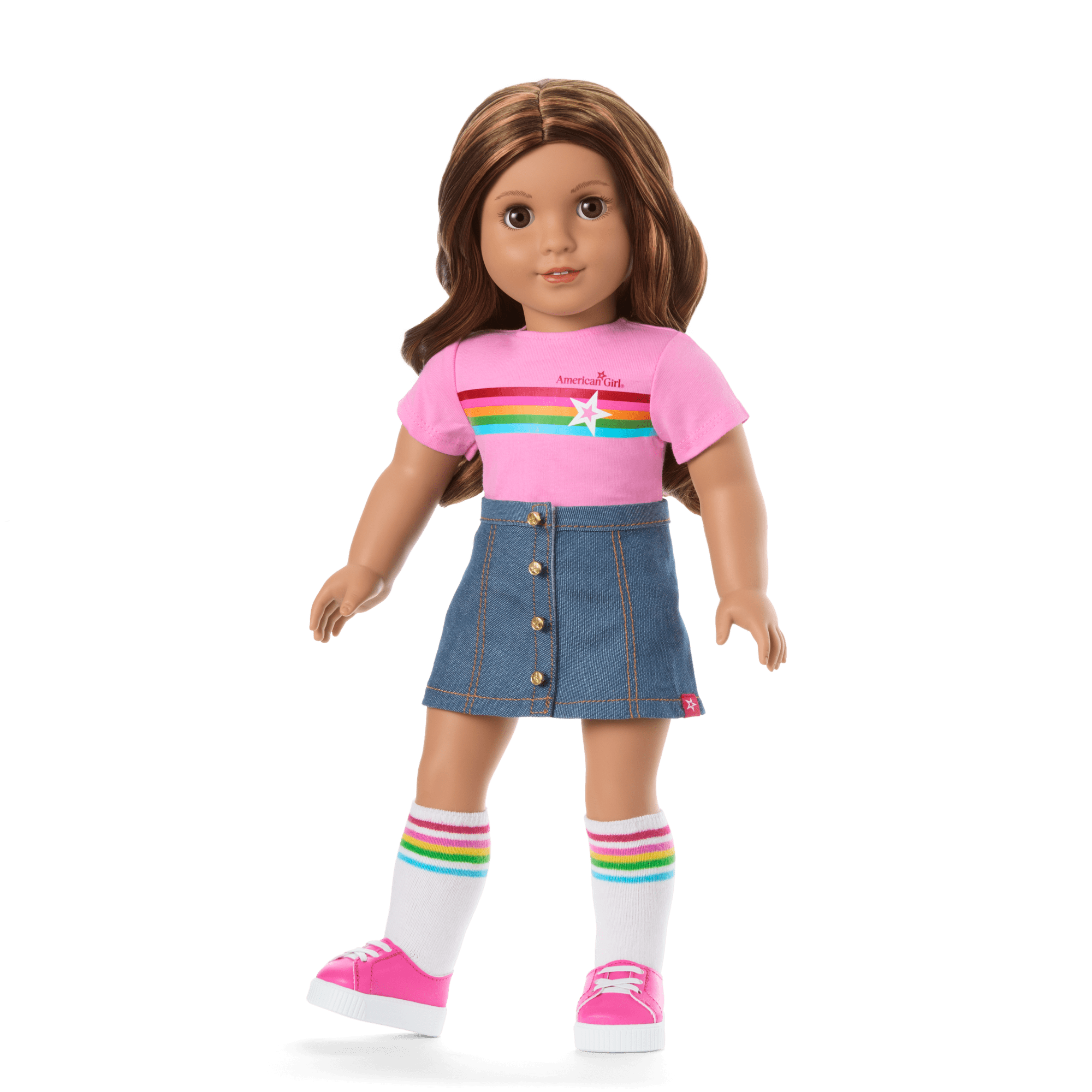 Truly Me 18-Inch Doll #117 With Wavy Dark-Brown Hair - Image 11