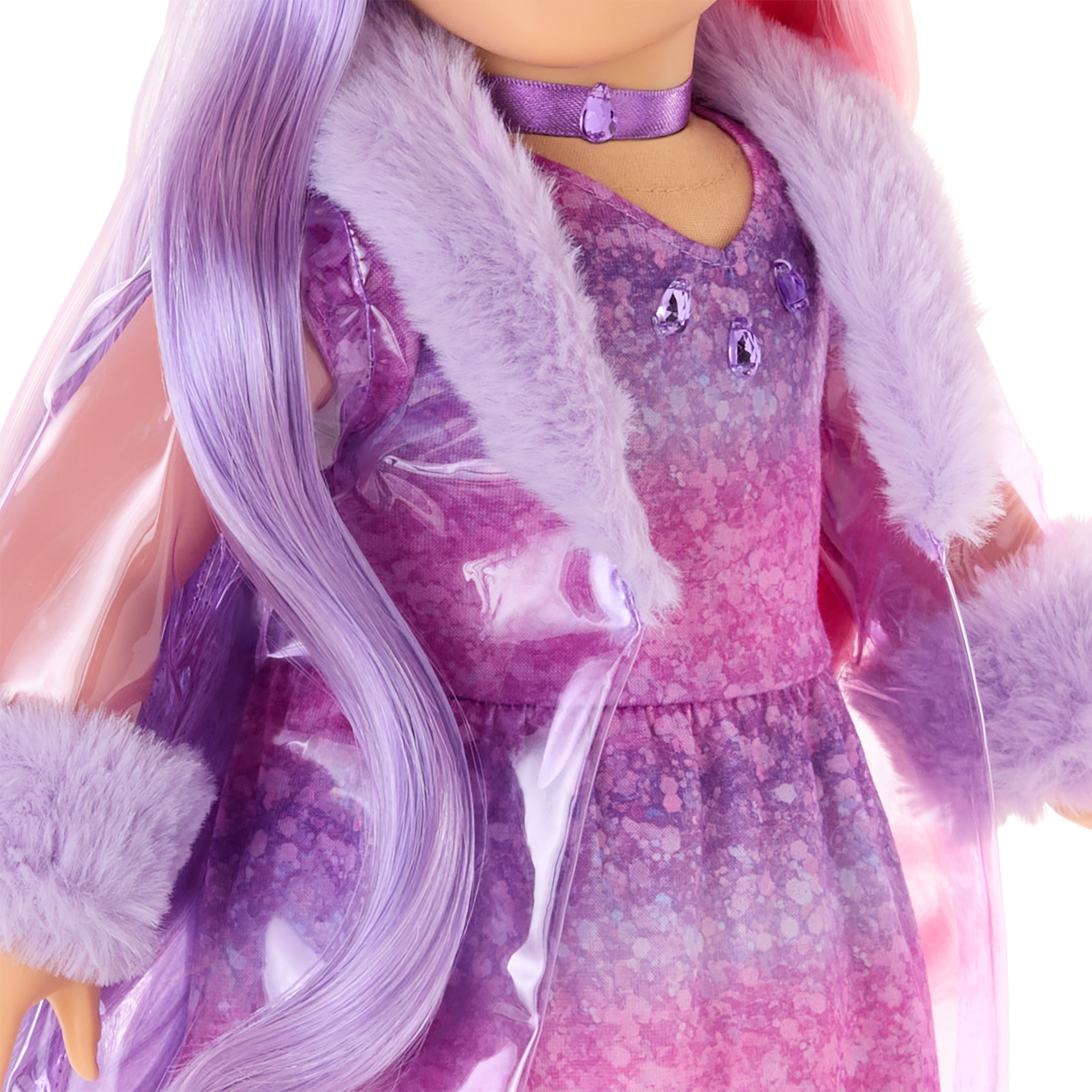 February Amazing Amethyst Outfit For 18-Inch Dolls - Image 5