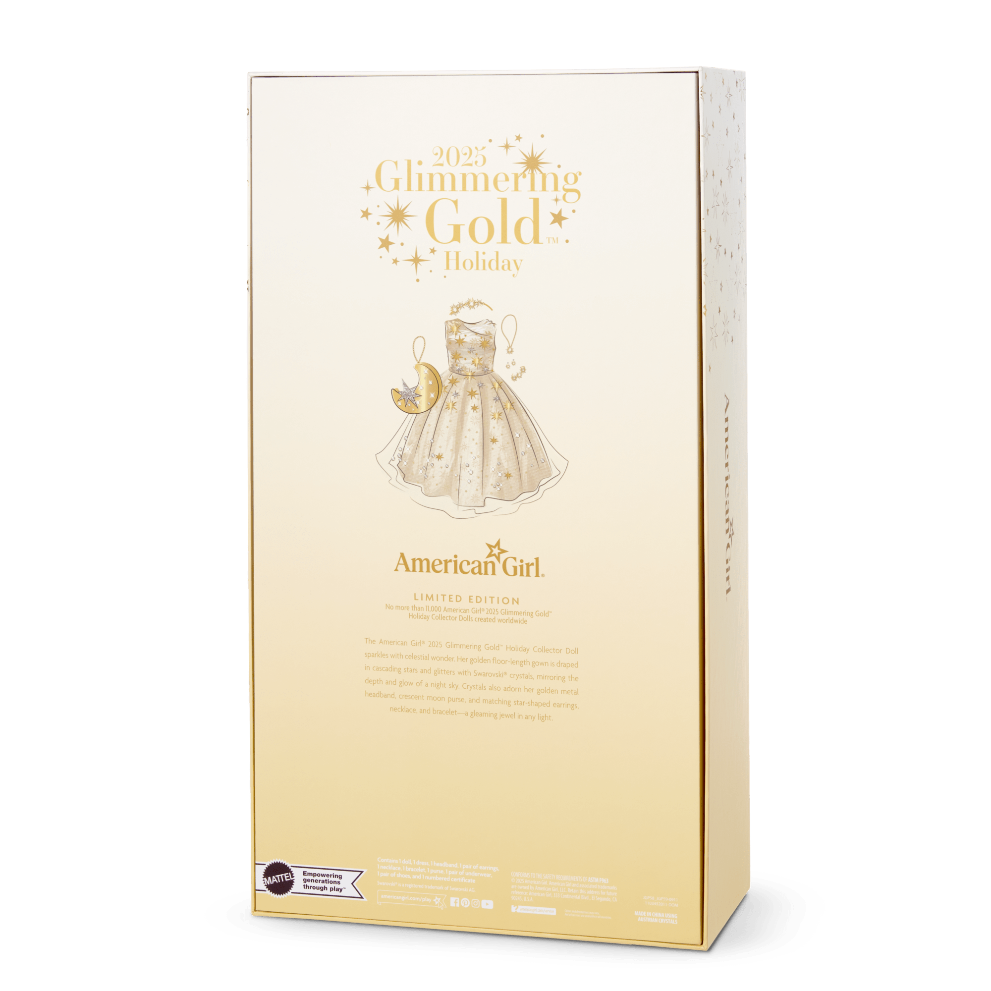 American Girl 2025 Glimmering Gold Holiday Collector Doll - Image 17