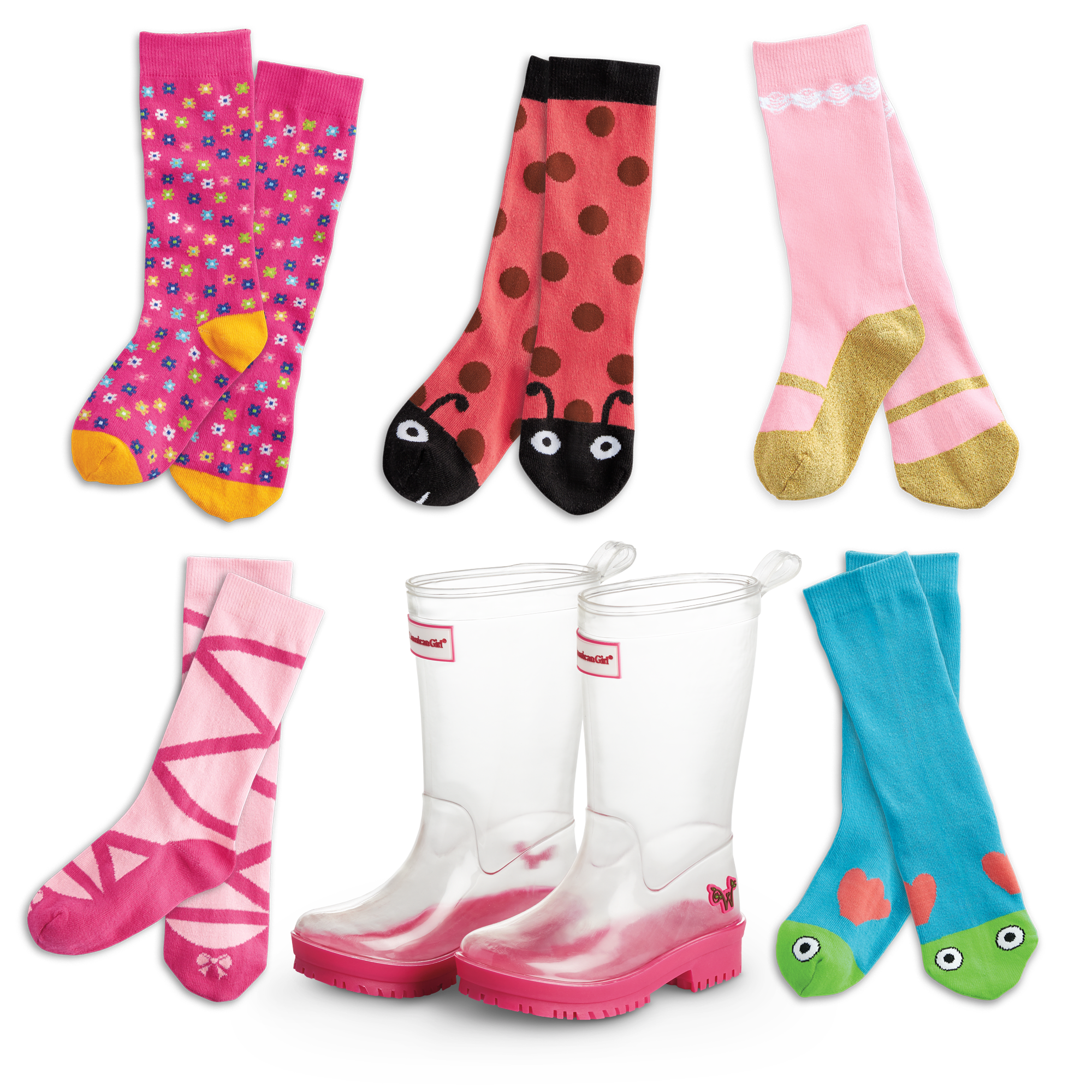 Welliewishers Wellies & Socks Set For Girls