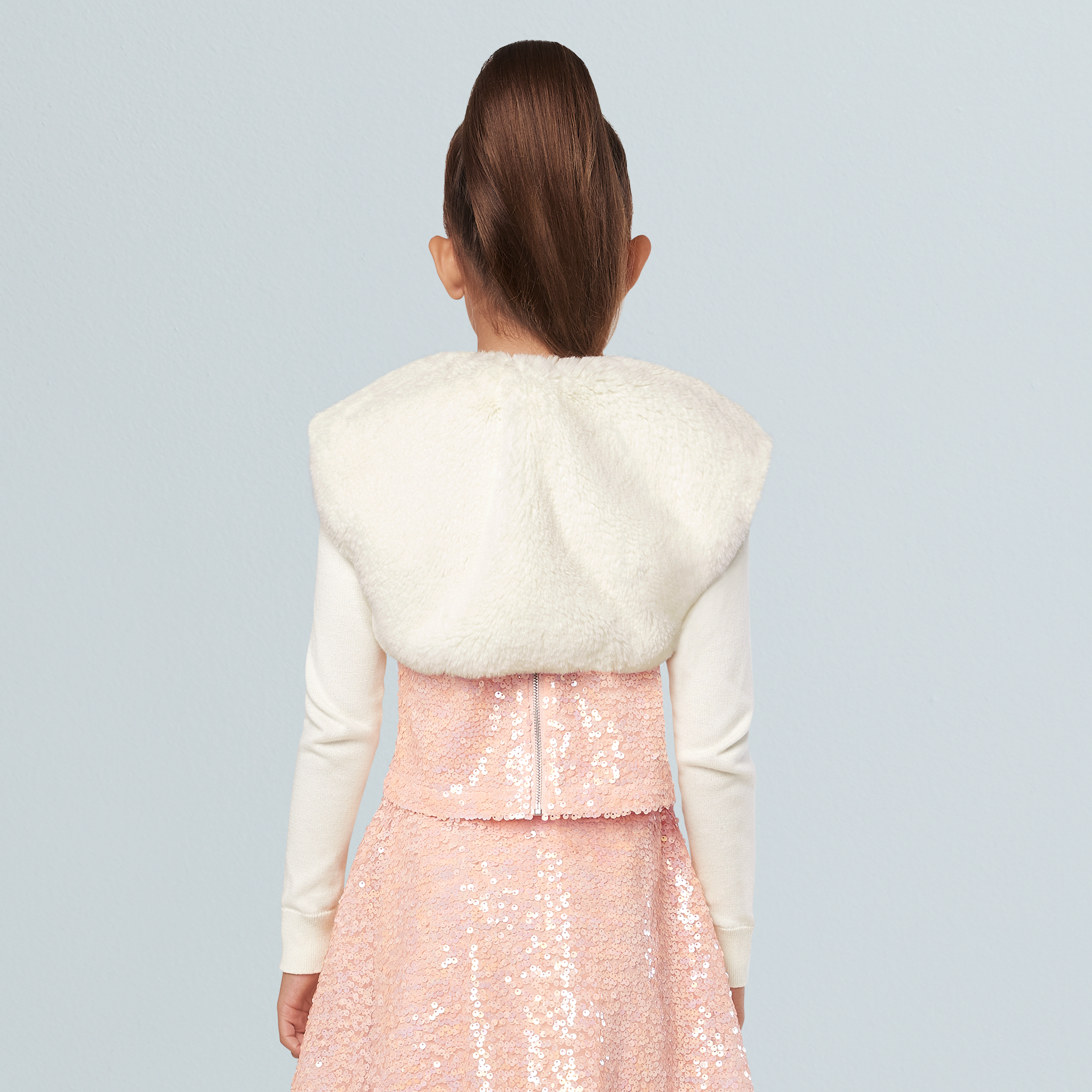 American Girl X Something Navy Frosty Faux-Fur Shrug For Girls - Image 3