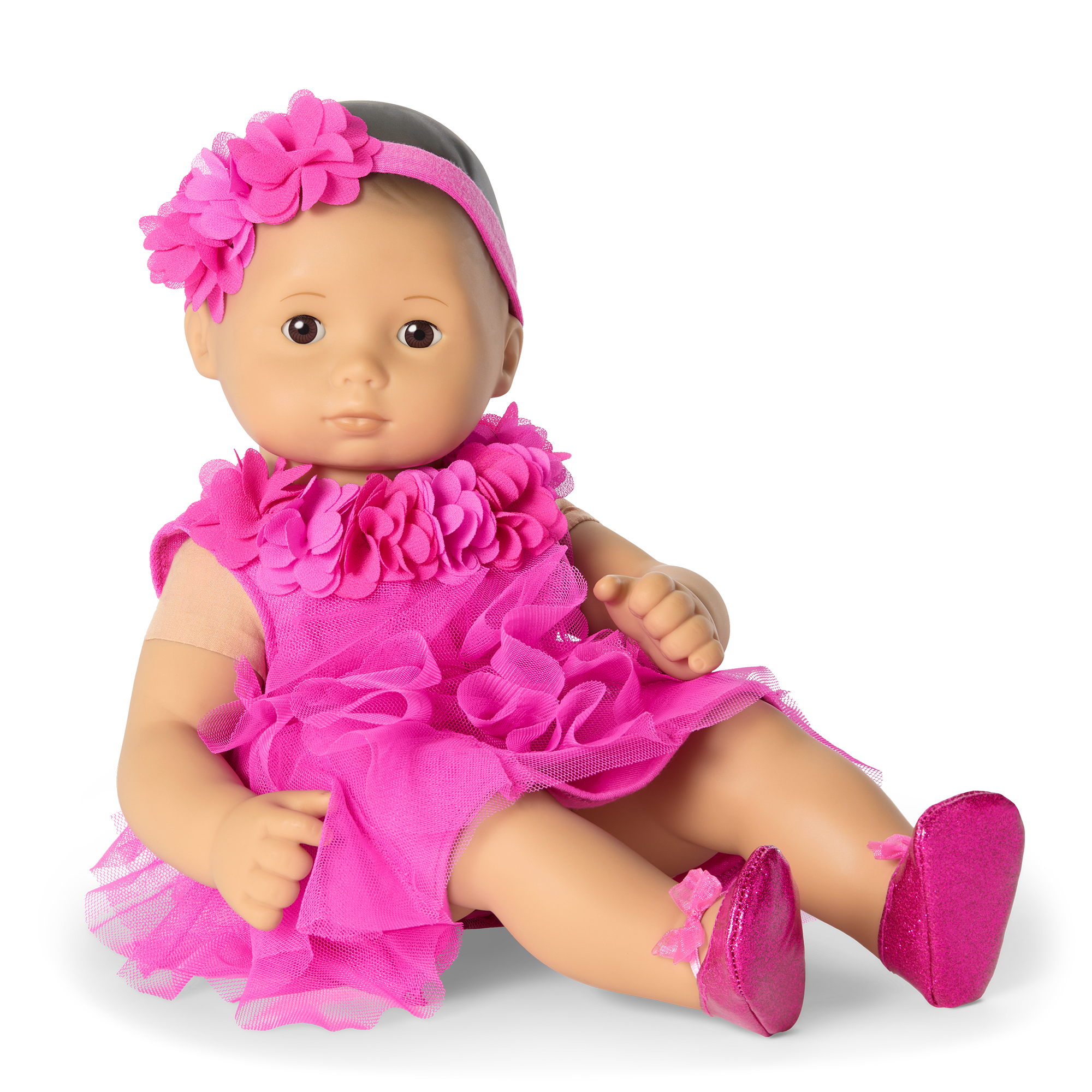 Party-Pink Birthday Dresses For Little Girls & Bitty Baby Dolls - Image 6