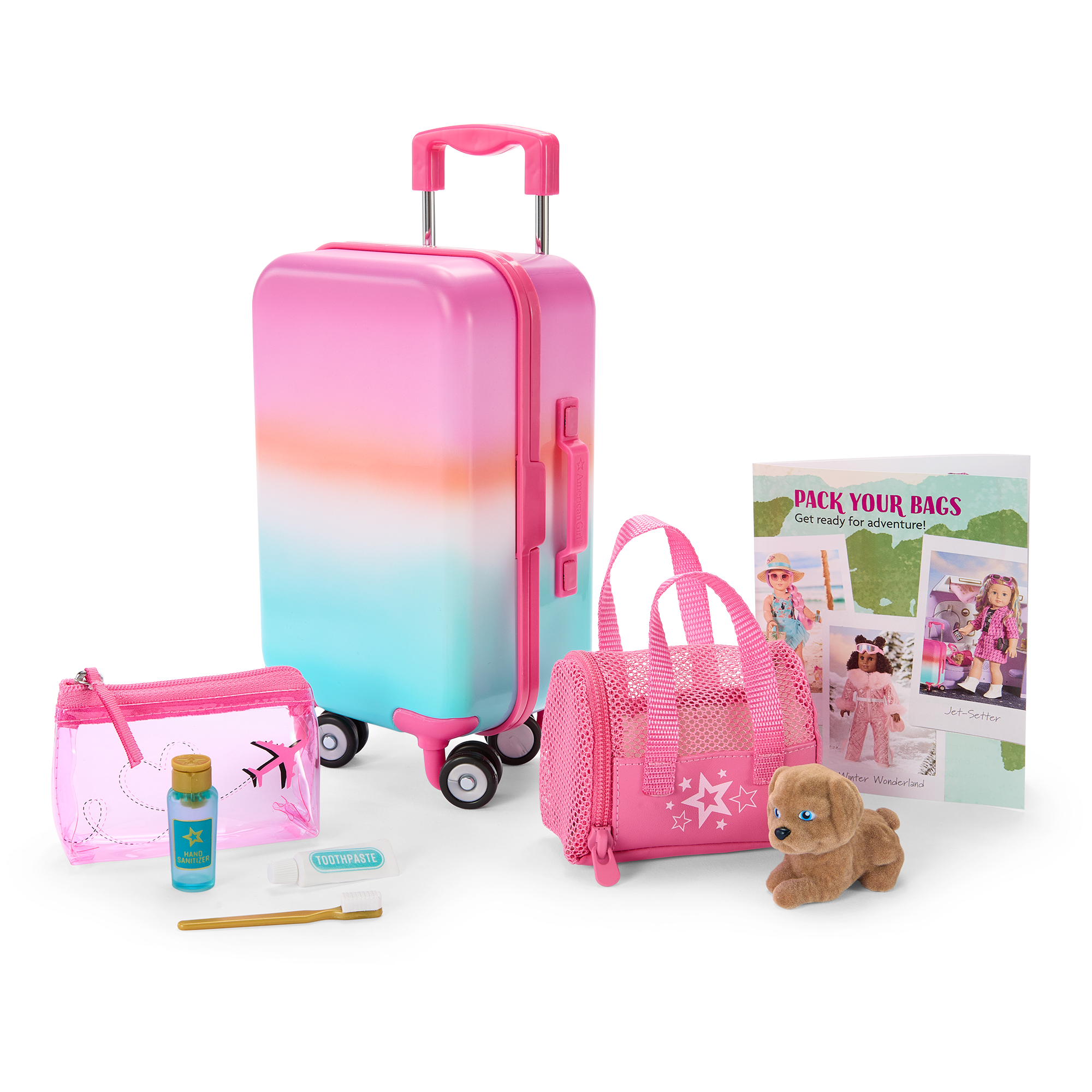 Packed With Fun Luggage Set For 18-Inch Dolls