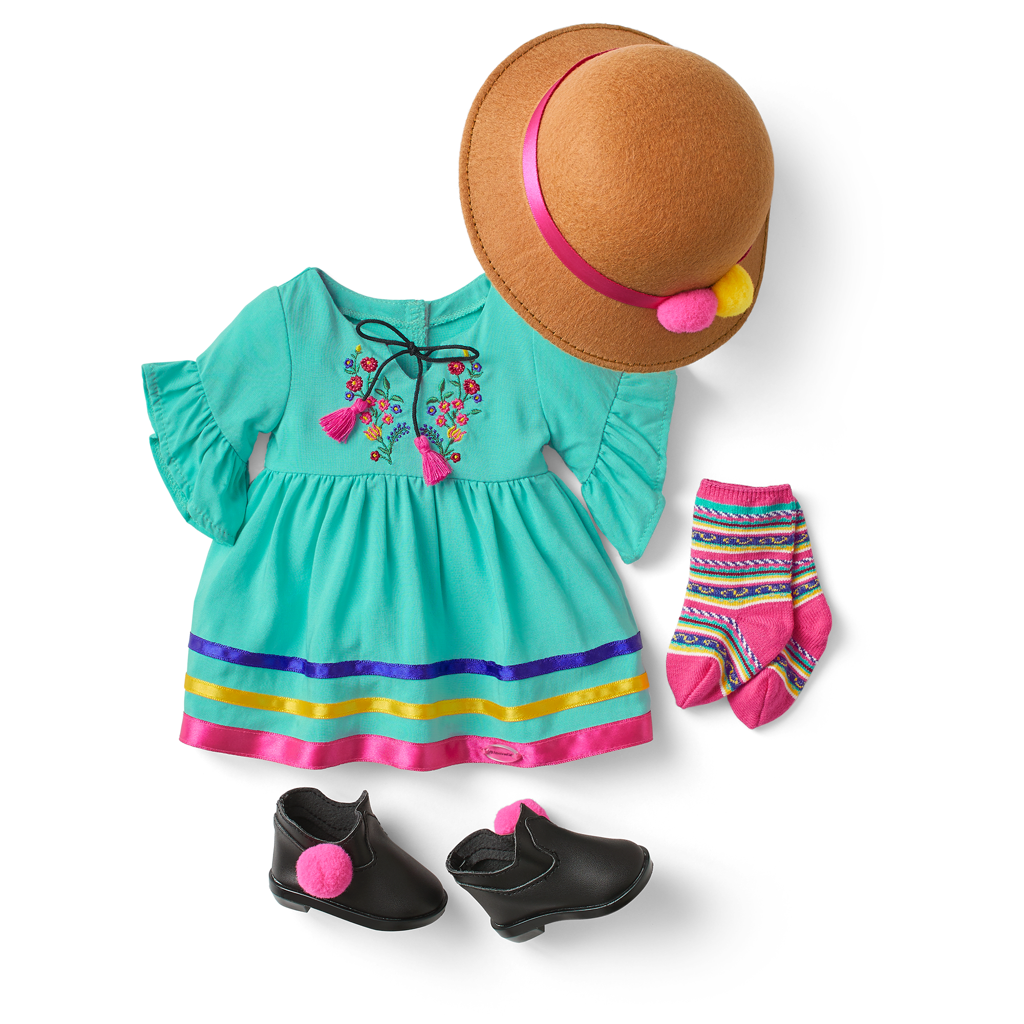 World Traveler In Peru & Peruvian Souvenir Set For 18-Inch Dolls - Image 5
