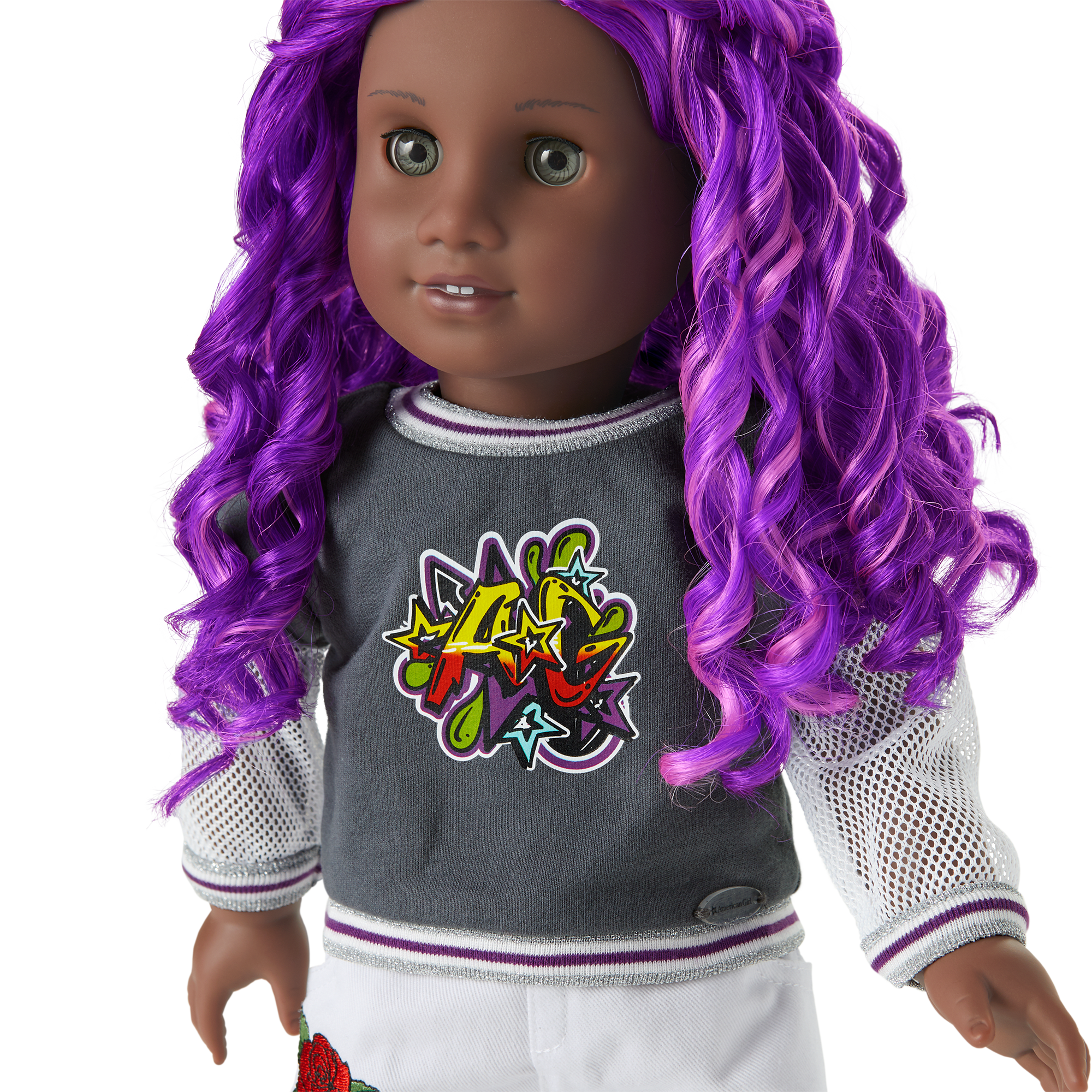 Truly Me 18-Inch Doll #91 With Curly Purple Hair - Image 4