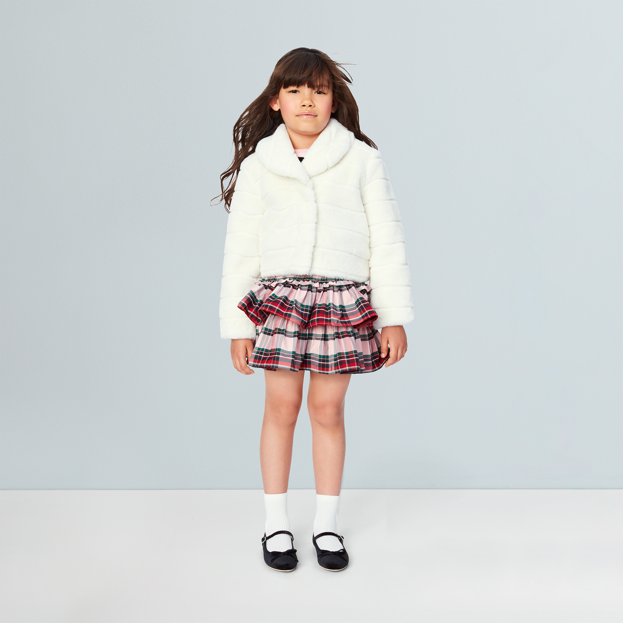 American Girl X Janie And Jack Winter-White Jacket For Girls - Image 4