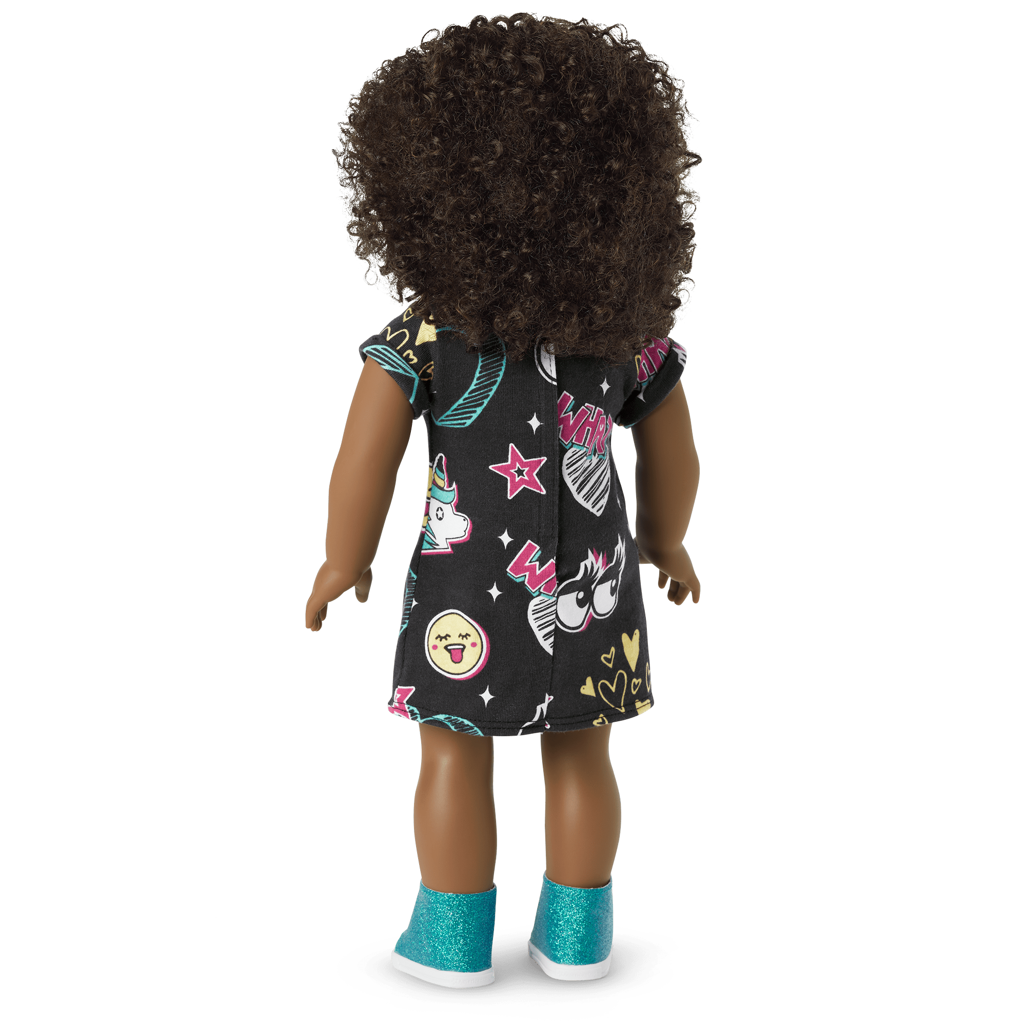 Truly Me 18-Inch Doll #112 With Short Curly Dark-Brown Hair - Image 2