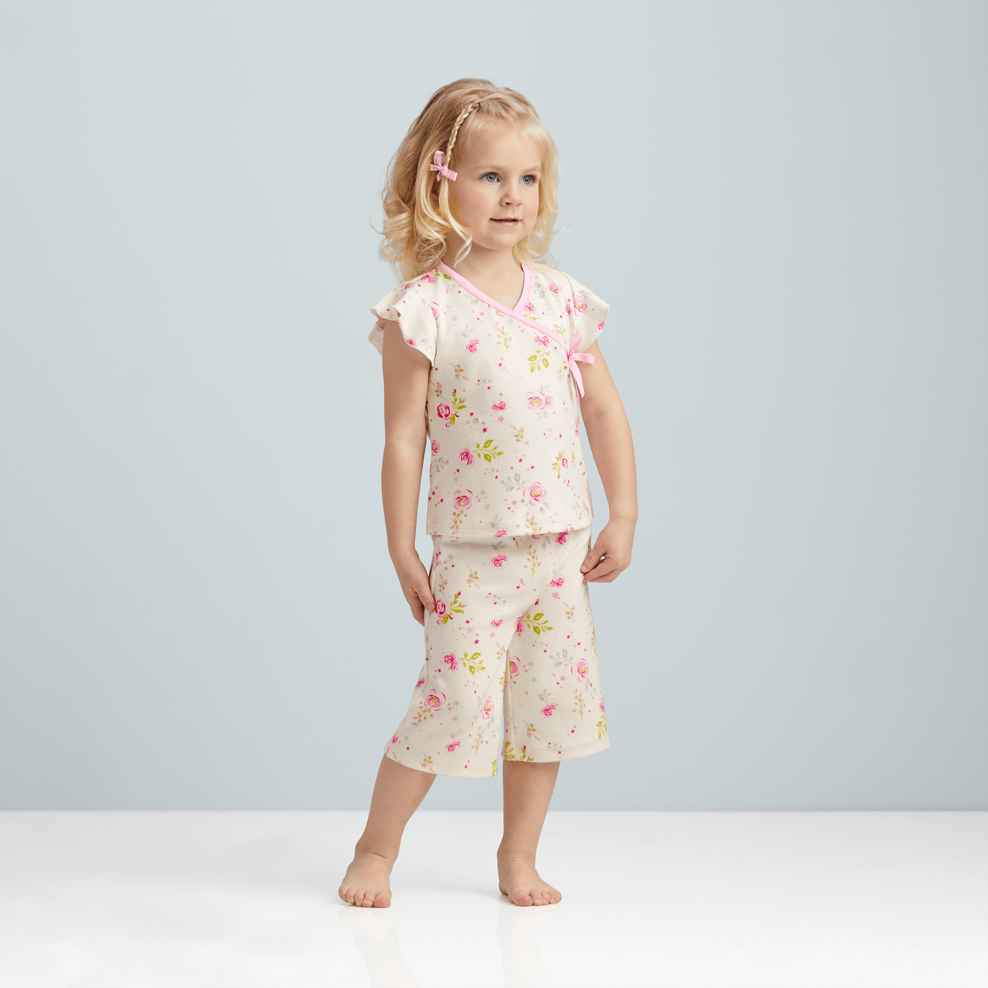 Beautiful Blooms Pajamas For Little Girls - Image 2
