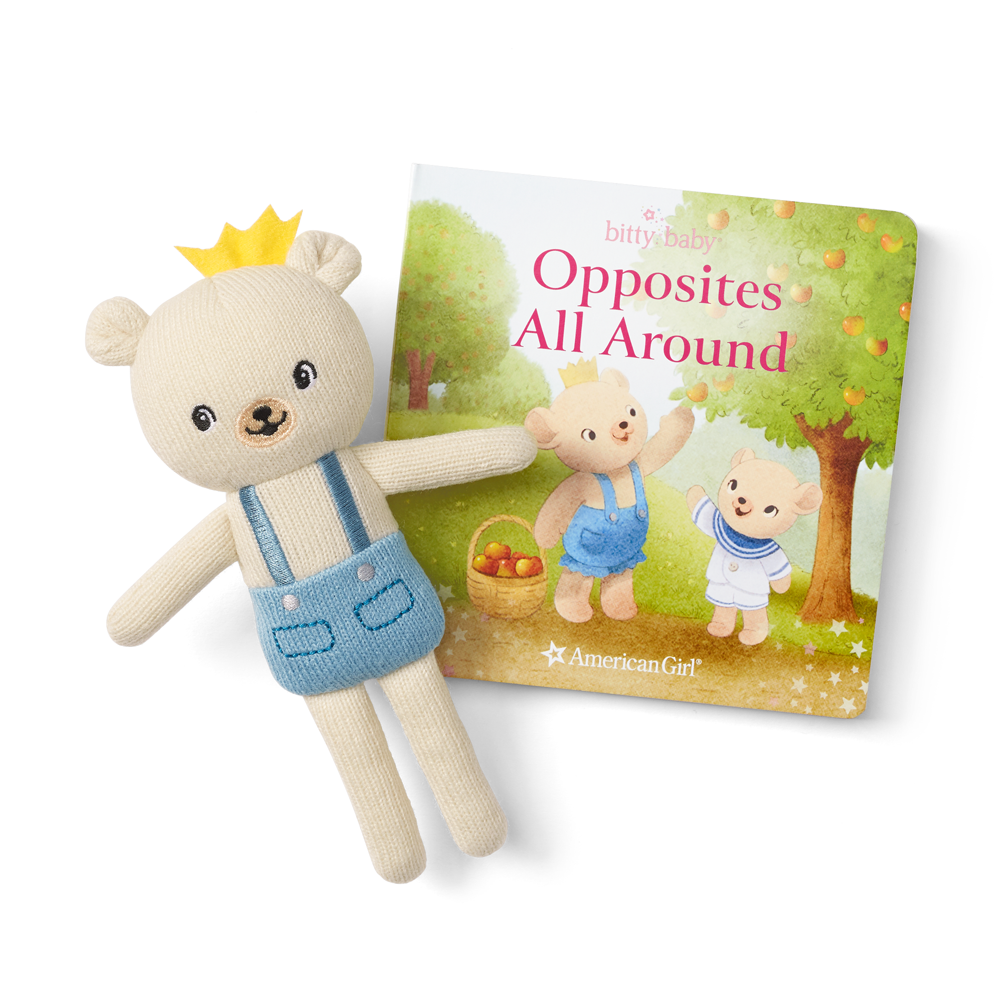 Bitty Baby Doll #3 In Soft Blue + Bear Friend & Board Book - Image 3
