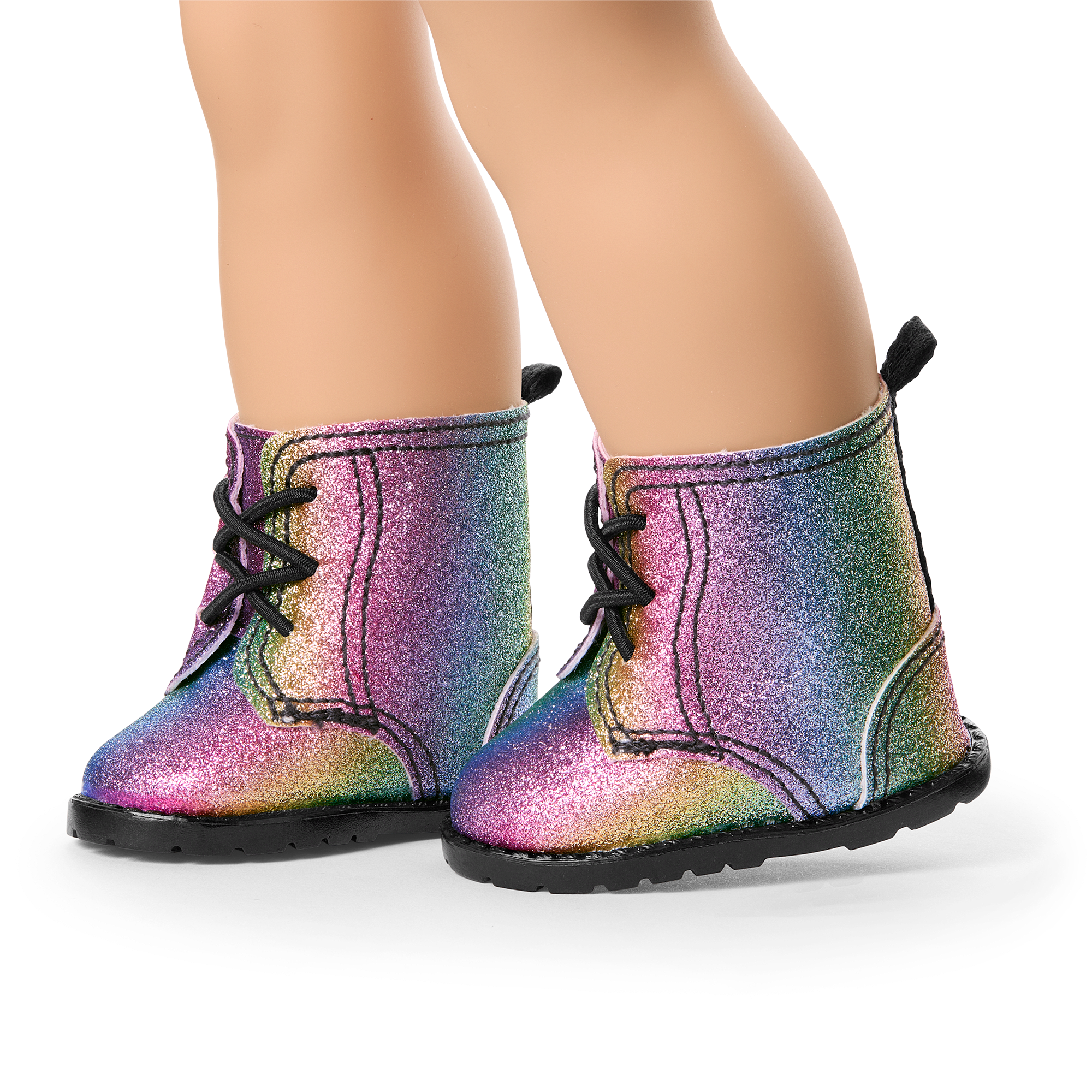 Glittery Rainbow Boots For 18-Inch Dolls - Image 2