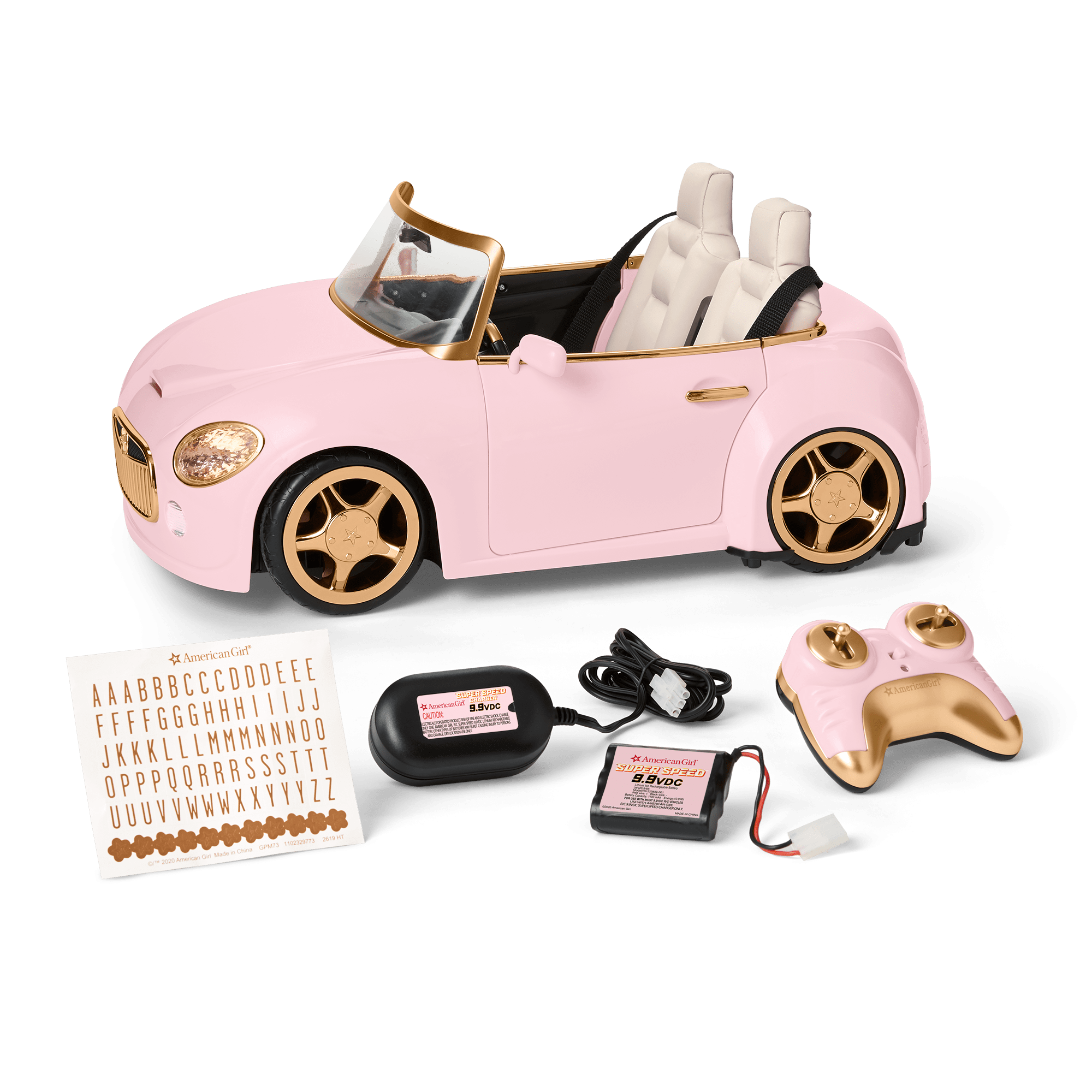 American Girl Rc Sports Car-Pink - Image 3